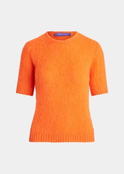 Ralph Lauren Knit Korte Ærmer Striktrøje Dame Danmark (LOYKC6927)